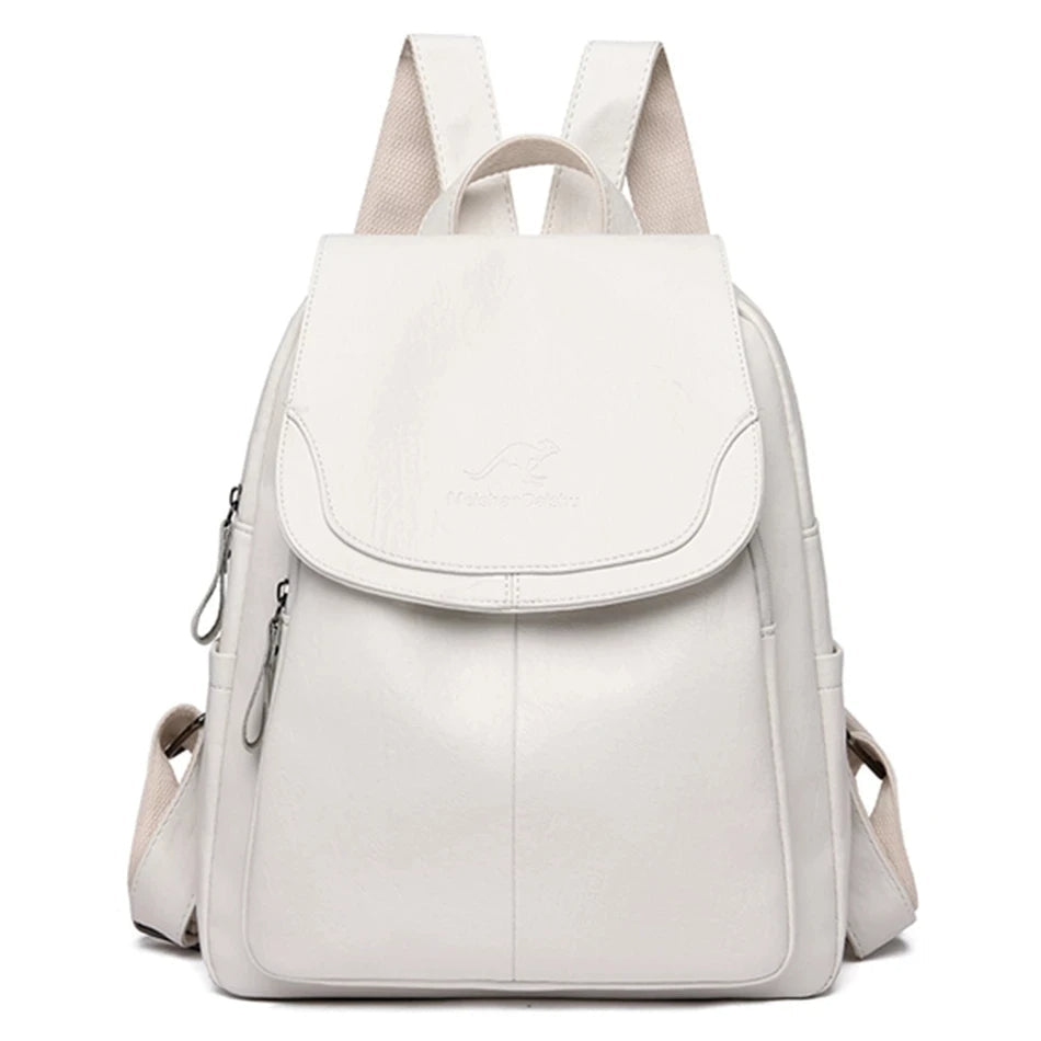 Eda | Anti-theft leather rucksack