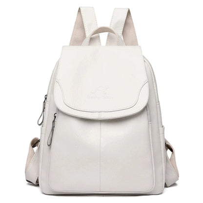 Eda | Anti-theft leather rucksack