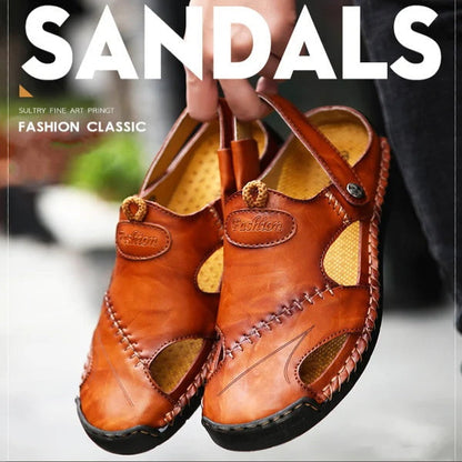 Lars™ - Orthopedic Leather Sandals