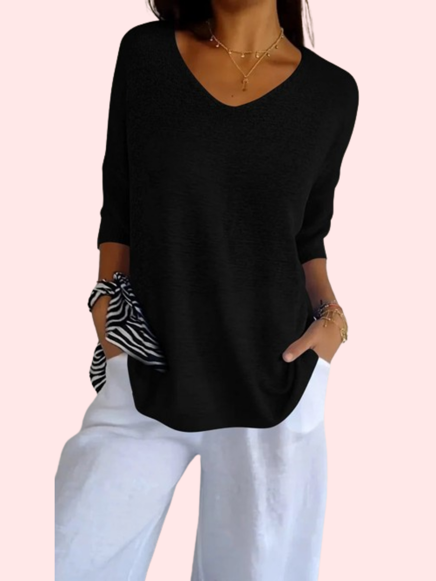 Chiara | Comfortable V-Neck Knit Top