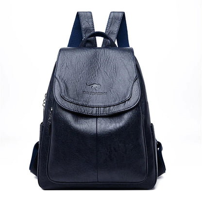 Eda | Anti-theft leather rucksack