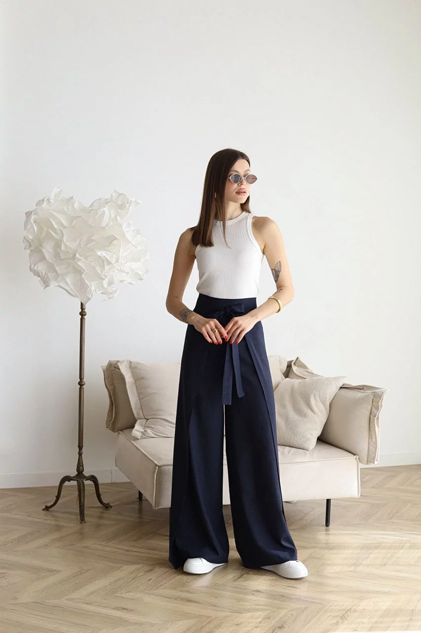 Freya™ - Rosetta Wide Linen Trousers