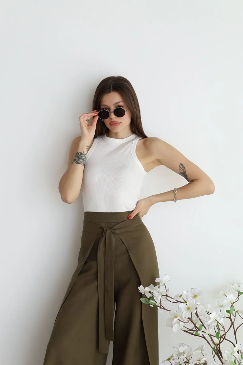 Freya™ - Rosetta Wide Linen Trousers