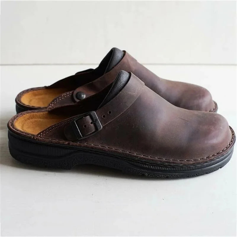 Matteo | Orthopedic Leather Slippers