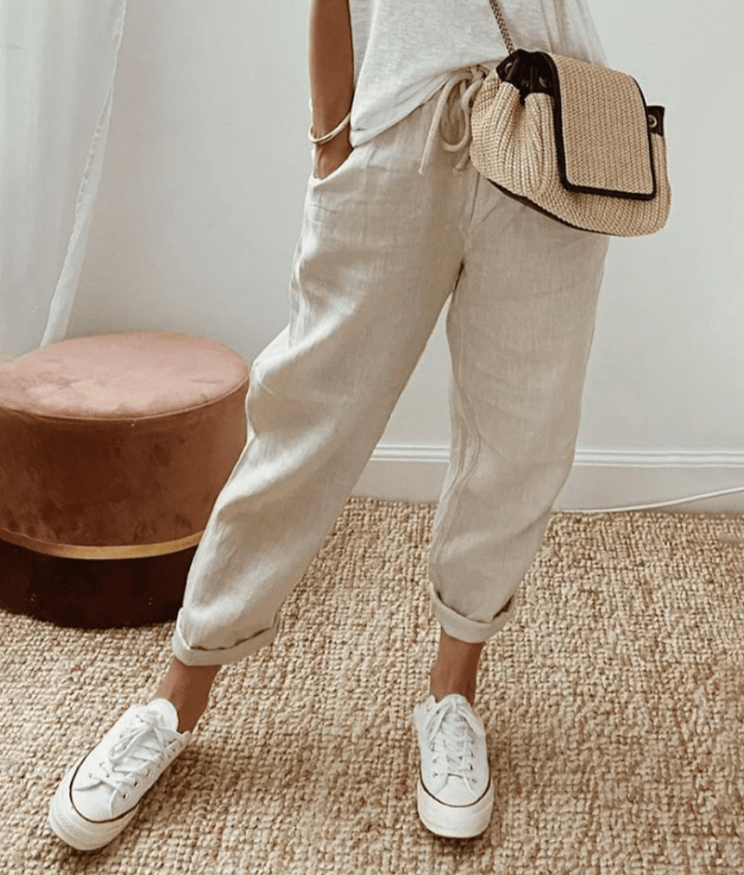 Elodie | Elegant Cotton Trousers