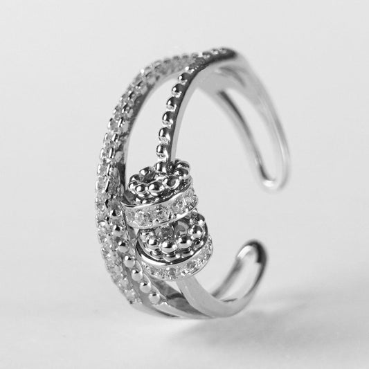 925 Sterling Silver - Serenity Sliding Ring