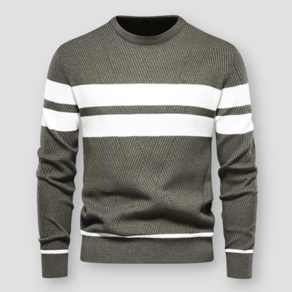 SEAN | STRIPED KNITTED SWEATER