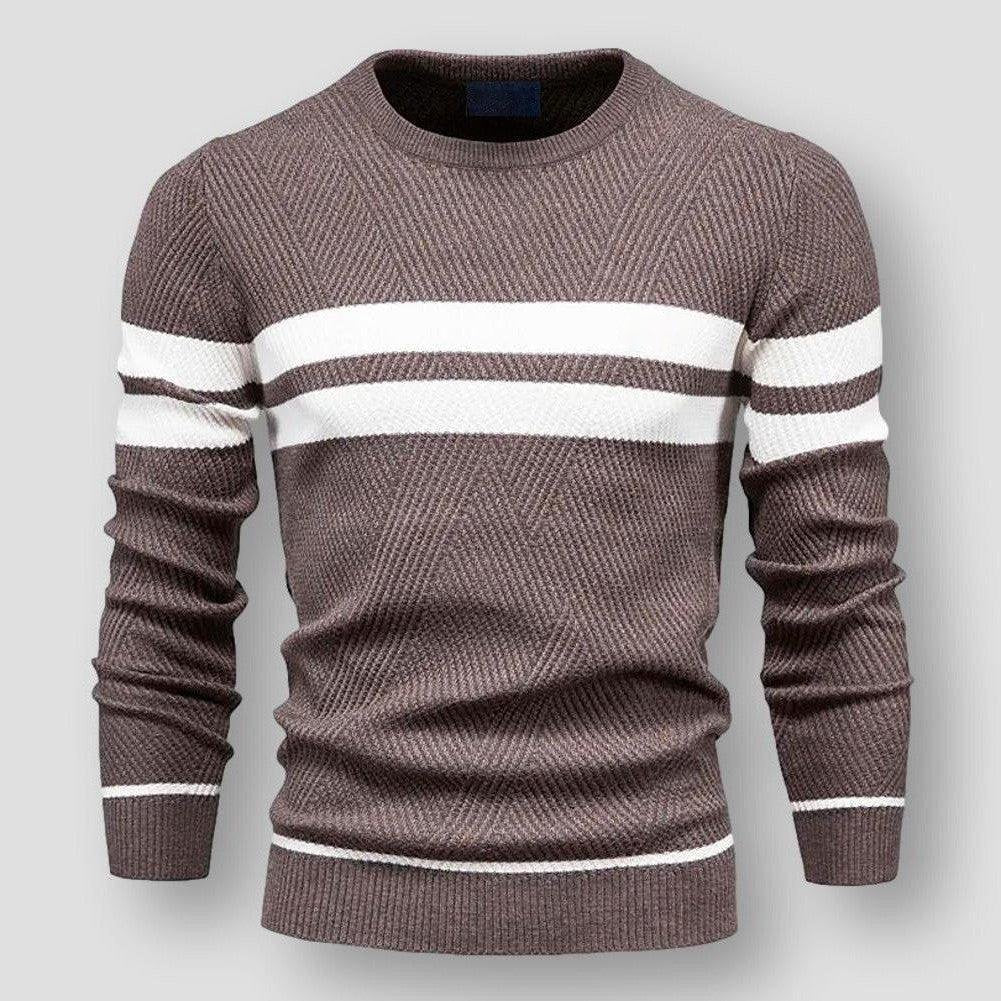 SEAN | STRIPED KNITTED SWEATER