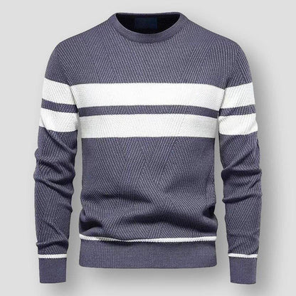 SEAN | STRIPED KNITTED SWEATER