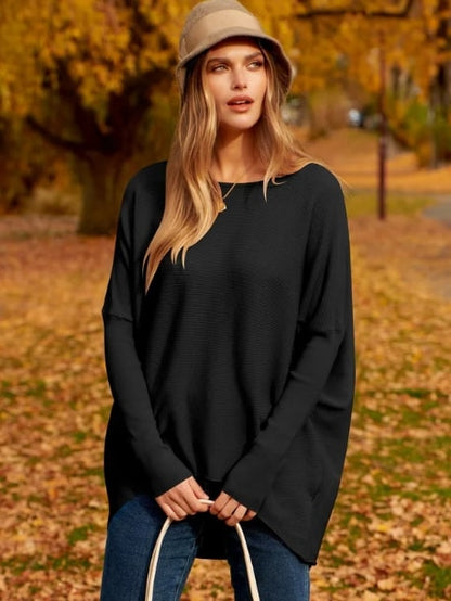 Jessa - Oversized dolman sleeve knitted sweater